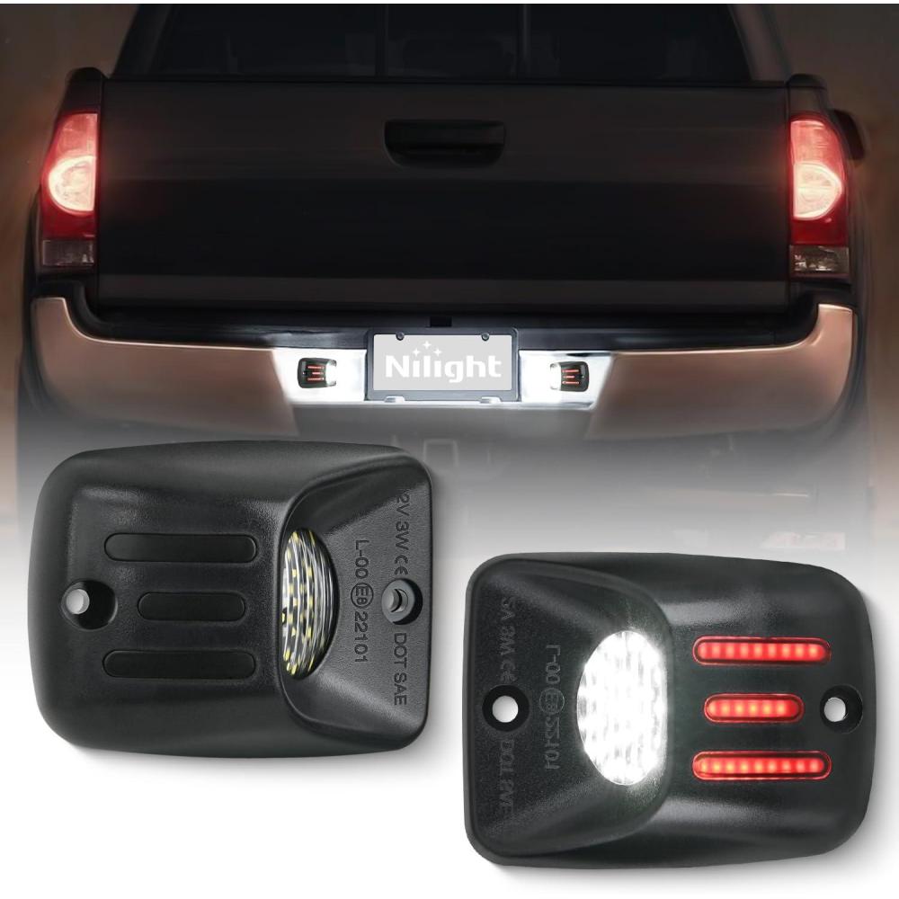 image:imageNilight License Plate Light Compatible with 1994 1995 1996 1997 1998 1999 2000 2001 Dodge Ram 1500 2500 3500 2002 RAM 2500 3500 6000K White 2PCS PackRed 19952004 Tacoma