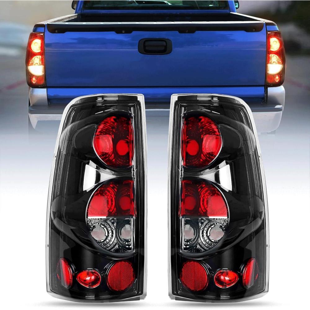 image:imageNilight Taillight Assembly Compatible with 1999 2000 2001 2002 2003 2004 2005 2006 2007 Chevy Silverado 1500 2500 3500 9902 GMC Sierra Rear Lamp Replacement with Classic Body OE Styleblack