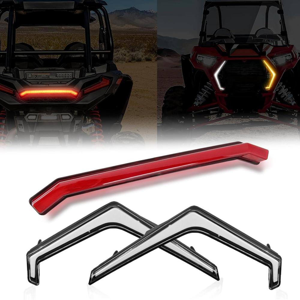 image:imageNilight Turn Signal Fang Lights LED Accent Street Legal Front Signature Light Compatible with Polaris RZR XP 1000 Turbo Accessories 2019 2020 2021 2022 2023Turn Signal Lights wTail Light