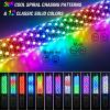 Nilight 1PC 4FT Spiral RGB Led Whip Light with Spring Base Chasing Light RF Remote Control Lighted Antenna Whips for Can-Am ATV UTV RZR Polaris Dune Buggy Offroad Truck, 2 Years Warranty(RGB Fat-Remote APP Control)