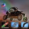 Nilight 1PC 4FT Spiral RGB Led Whip Light with Spring Base Chasing Light RF Remote Control Lighted Antenna Whips for Can-Am ATV UTV RZR Polaris Dune Buggy Offroad Truck, 2 Years Warranty(RGB-Remote Control)