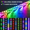 Nilight 1PC 4FT Spiral RGB Led Whip Light with Spring Base Chasing Light RF Remote Control Lighted Antenna Whips for Can-Am ATV UTV RZR Polaris Dune Buggy Offroad Truck, 2 Years Warranty(RGB-Remote Control)