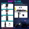 Nilight 1PC 4FT Spiral RGB Led Whip Light with Spring Base Chasing Light RF Remote Control Lighted Antenna Whips for Can-Am ATV UTV RZR Polaris Dune Buggy Offroad Truck, 2 Years Warranty(RGB COB-Remote APP Control)