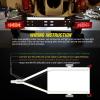 Nilight 2PCS 12V LED Submersible Low Profile Rectangular Trailer Lights with 1PC Red 9 LED ID Bar Marker Tail Identification Light for Truck RV Car Bus Trailer Van Caravan Boat, 2 Years Warranty