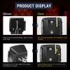 Nilight 2PCS 12V LED Submersible Low Profile Square Trailer Lights with 1PC Red 9 LED ID Bar Marker Tail Identification Light for Truck RV Car Bus Trailer Van Caravan Boat, 2 Years Warranty