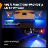 Nilight 2PCS LED Interior Door Panel Light Courtesy Warning Lights Blue Red Plug and Play Compatible with Chevy GMC C/K Silverado Sierra 1500 2500 3500 HD Suburban Cadillac Escalade Hummer H2(Blue)