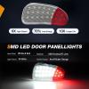 Nilight 2PCS LED Interior Door Panel Light Courtesy Warning Lights Blue Red Plug and Play Compatible with Chevy GMC C/K Silverado Sierra 1500 2500 3500 HD Suburban Cadillac Escalade Hummer H2(Red/White)