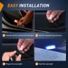 Nilight 2PCS LED Interior Door Panel Light Courtesy Warning Lights White Red Plug and Play Compatible with Ford F-150 1997-2003 F-250 Lobo1997-1999 F-150 SVT 1999-2022 Heritage 2004(Aqua)