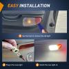 Nilight 2PCS LED Interior Door Panel Light Courtesy Warning Lights White Red Plug and Play Compatible with Ford F-150 1997-2003 F-250 Lobo1997-1999 F-150 SVT 1999-2022 Heritage 2004(Red/White)