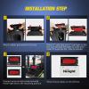 Nilight 2PCS Steel Trailer Light Boxes Housing Kit w/6Inch Oval LED Trailer Tail Lights 2Inch Round LED Side Marker Lights with 10PCS 3/4 Inch Round Mini LED Clearance Light, 2 Years Warranty