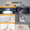 Nilight 2pcs RV Interior Lights 12V-24V LED Ceiling Light Fixture with ON Off Switch Inside Lighting Natural White 4000-4500K for Car RVs Trailer Camper Boat(7.48″ RV Step Light-2PCS)