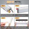 Nilight 2pcs RV Interior Lights 12V-24V LED Ceiling Light Fixture with ON Off Switch Inside Lighting Natural White 4000-4500K for Car RVs Trailer Camper Boat(7.48″ RV Step Light-2PCS)