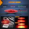 Nilight 6Inch Oval Tail Light 2PCS 35LED Arrow Red Running Stop Brake Lights Surface Mount Waterproof for 12V Caravan Truck RV Camper Trailer Bus(Motorcycle Tail Lights Red 2PCS)