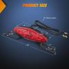 Nilight 6Inch Oval Tail Light 2PCS 35LED Arrow Red Running Stop Brake Lights Surface Mount Waterproof for 12V Caravan Truck RV Camper Trailer Bus(Motorcycle Tail Lights Red 2PCS)