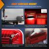 Nilight 6Inch Oval Tail Light 2PCS 35LED Arrow Red Running Stop Brake Lights Surface Mount Waterproof for 12V Caravan Truck RV Camper Trailer Bus(RV Tail Light 72LED 2PCS)