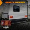 Nilight 6Inch Oval Tail Light 2PCS 35LED Arrow Red Running Stop Brake Lights Surface Mount Waterproof for 12V Caravan Truck RV Camper Trailer Bus(Red Amber White Triple Tail Light 36LED 2PCS)