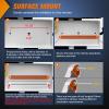Nilight LED Tail Light 2PCS 17 Inch 40LED Red Running Tail Stop Brake Lights w/Chrome Bezel Waterproof Surface Mount for 12V Towing Trailer Truck RV Camper Boat(2Pcs 17″ Amber 40LED w/chrome bezel)