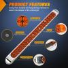 Nilight LED Tail Light 2PCS 17 Inch 40LED Red Running Tail Stop Brake Lights w/Chrome Bezel Waterproof Surface Mount for 12V Towing Trailer Truck RV Camper Boat(2Pcs 17″ Amber 40LED w/chrome bezel)