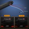Nilight LED Tail Light 2PCS 17 Inch 40LED Red Running Tail Stop Brake Lights w/Chrome Bezel Waterproof Surface Mount for 12V Towing Trailer Truck RV Camper Boat(2Pcs 10″ Red 15LED)