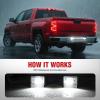Nilight License Plate Light Compatible with 1994 1995 1996 1997 1998 1999 2000 2001 Dodge Ram 1500 2500 3500 2002 RAM 2500 3500 6000K White 2PCS Pack(2014-2023 Chevy Silverado/GMC Sierra)