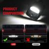 Nilight License Plate Light Compatible with 1994 1995 1996 1997 1998 1999 2000 2001 Dodge Ram 1500 2500 3500 2002 RAM 2500 3500 6000K White 2PCS Pack(Black 2005-2015 Tacoma/2000-2013 Tundra)