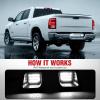Nilight License Plate Light Compatible with 1994 1995 1996 1997 1998 1999 2000 2001 Dodge Ram 1500 2500 3500 2002 RAM 2500 3500 6000K White 2PCS Pack(Smoke 2003-2018 Dodge Ram)