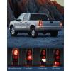 Nilight Taillight Assembly Compatible with 1999 2000 2001 2002 2003 2004 2005 2006 2007 Chevy Silverado 1500 2500 3500 99-02 GMC Sierra Rear Lamp Replacement with Classic Body OE Style(black)