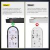 Nilight Trailer Tail Light 2PCS 5.9Inch Teardrop 35 LED White Chrome Bezel Marker Clearance Reverse Backup Running Taillight IP67 Waterproof for Trailer Truck Pickup Camper RV(Red/White 6Pcs)