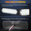 Nilight Trailer Tail Light 2PCS 5.9Inch Teardrop 35 LED White Chrome Bezel Marker Clearance Reverse Backup Running Taillight IP67 Waterproof for Trailer Truck Pickup Camper RV(7.5Inch White 2Pcs)