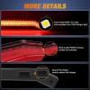 Nilight Turn Signal Fang Lights LED Accent Street Legal Front Signature Light Compatible with Polaris RZR XP 1000 Turbo Accessories 2019 2020 2021 2022 2023(Turn Signal Lights w/Tail Light)