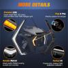 Nilight Turn Signal Fang Lights LED Accent Street Legal Front Signature Light Compatible with Polaris RZR XP 1000 Turbo Accessories 2019 2020 2021 2022 2023(Turn Signal Lights)