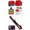 Nilight 2PCS 12V LED Submersible Low Profile Square Trailer Lights with 1PC Red 9 LED ID Bar Marker Tail Identification Light for Truck RV Car Bus Trailer Van Caravan Boat, 2 Years Warranty