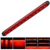 Nilight LED Tail Light 2PCS 17 Inch 40LED Red Running Tail Stop Brake Lights w/Chrome Bezel Waterproof Surface Mount for 12V Towing Trailer Truck RV Camper Boat(1Pc 16″ Red 12LED)
