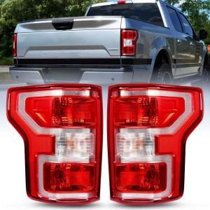 Nilight Taillight Assembly Compatible with 2018 2019 2020 Ford F150 F-150 Pickup Truck Tail Light Rear Lamp Replacement OE Style Red Housing with Bulbs and Harness Driver and Passenger side