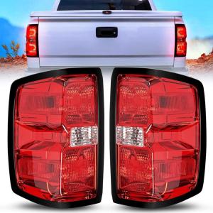 Nilight Taillight Assembly for 2014 2015 2016 2017 2018 2019 Chevy Silverado 1500 2500HD 3500HD 2015-2019 GMC Sierra 3500HD 2019 Silverado 1500LD OE Style Rear Lamp Driver Side(Pair of Driver and Passenger Side)