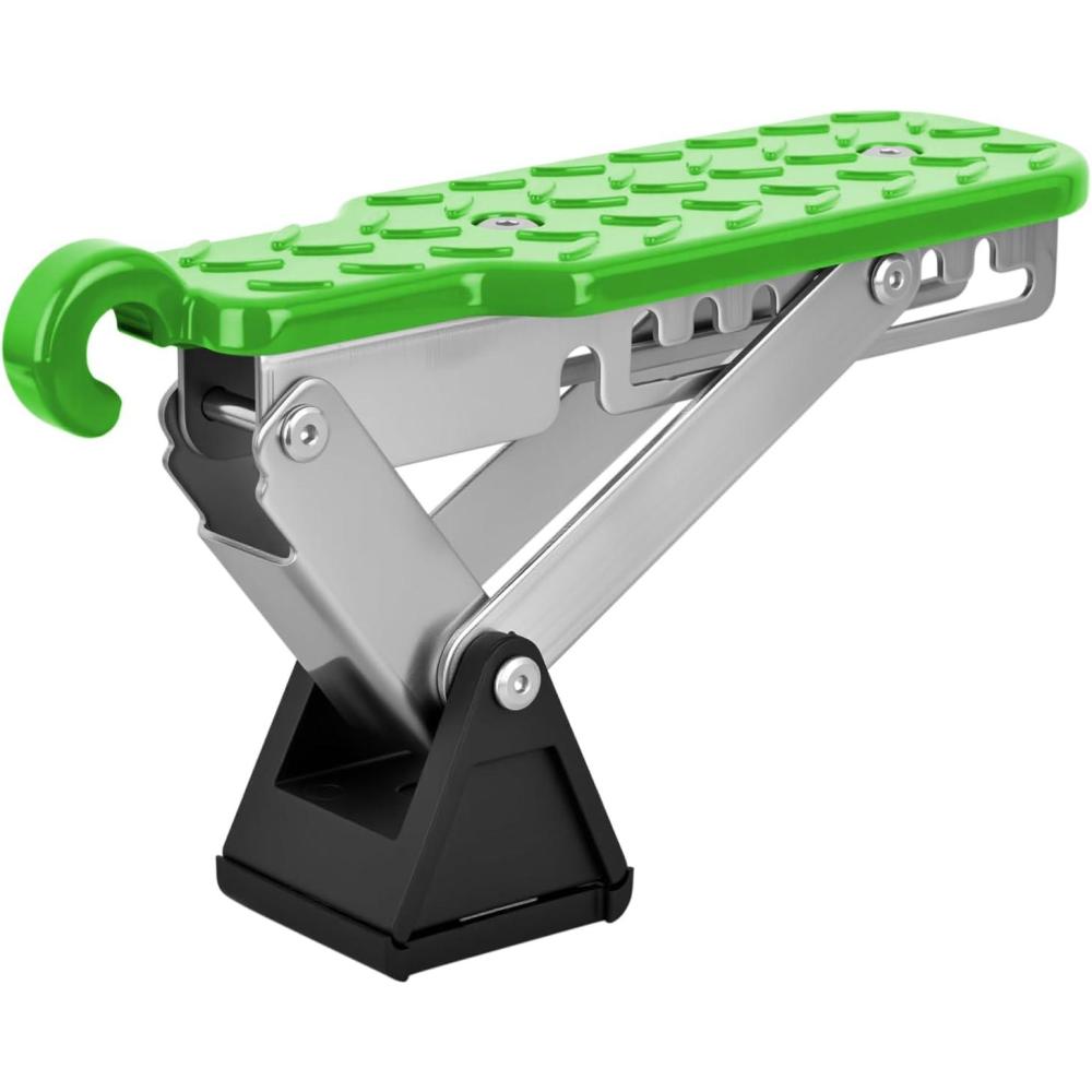 image:imageNilight Car Door Step Universal Aluminum Latch Step for Car Roof Access Portable Folding Car Door Latch Hook Step MultiAdjustable Both Feet Stand Pedal Max Load 500 Lbs for Truck SUV Vehicles GreenGreen