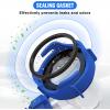 Nilight 90 Degree RV Tote Tank Adapter, Clear RV Sewer Hose Elbow Fitting with 4 Swivel Bayonet Prongs Leak-Proof Double Odor-Tight Sealing Ring for RV Camping Portable Waste Tank Sewer Hoses, Blue(RV Tote Tank Adapter  Blue)