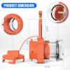 Nilight 90 Degree RV Tote Tank Adapter, Clear RV Sewer Hose Elbow Fitting with 4 Swivel Bayonet Prongs Leak-Proof Double Odor-Tight Sealing Ring for RV Camping Portable Waste Tank Sewer Hoses, Blue(RV Sewer Valve  Orange)