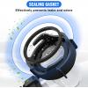 Nilight 90 Degree RV Tote Tank Adapter, Clear RV Sewer Hose Elbow Fitting with 4 Swivel Bayonet Prongs Leak-Proof Double Odor-Tight Sealing Ring for RV Camping Portable Waste Tank Sewer Hoses, Blue(RV Tote Tank Adapter  Black)