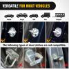 Nilight Car Door Step Universal Aluminum Latch Step for Car Roof Access Portable Folding Car Door Latch Hook Step Multi-Adjustable Both Feet Stand Pedal Max Load 500 Lbs for Truck SUV Vehicles, Green(Yellow)