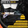 Nilight Car Door Step Universal Aluminum Latch Step for Car Roof Access Portable Folding Car Door Latch Hook Step Multi-Adjustable Both Feet Stand Pedal Max Load 500 Lbs for Truck SUV Vehicles, Green(Yellow)