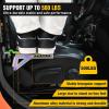 Nilight Car Door Step Universal Aluminum Latch Step for Car Roof Access Portable Folding Car Door Latch Hook Step Multi-Adjustable Both Feet Stand Pedal Max Load 500 Lbs for Truck SUV Vehicles, Green(Green)