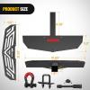 Nilight Hitch Step with Whip Mount Holes 2″ Receiver Upgraded Textured Black Anti-Slip Step Bar Rear Bumper Guard Protector Includes Hitch Lock & U-Bolts Universal Fit for Trucks SUV Car Van(Hitch Step w/D-Ring Shackle)