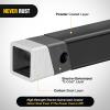 Nilight Hitch Step with Whip Mount Holes 2″ Receiver Upgraded Textured Black Anti-Slip Step Bar Rear Bumper Guard Protector Includes Hitch Lock & U-Bolts Universal Fit for Trucks SUV Car Van(Hitch Step with Whip Mount Holes)