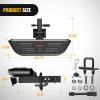Nilight Hitch Step with Whip Mount Holes 2″ Receiver Upgraded Textured Black Anti-Slip Step Bar Rear Bumper Guard Protector Includes Hitch Lock & U-Bolts Universal Fit for Trucks SUV Car Van(Hitch Step w/Led Light)