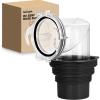Nilight 90 Degree RV Tote Tank Adapter, Clear RV Sewer Hose Elbow Fitting with 4 Swivel Bayonet Prongs Leak-Proof Double Odor-Tight Sealing Ring for RV Camping Portable Waste Tank Sewer Hoses, Blue(90° RV Sewer Hose Fittings  Black)