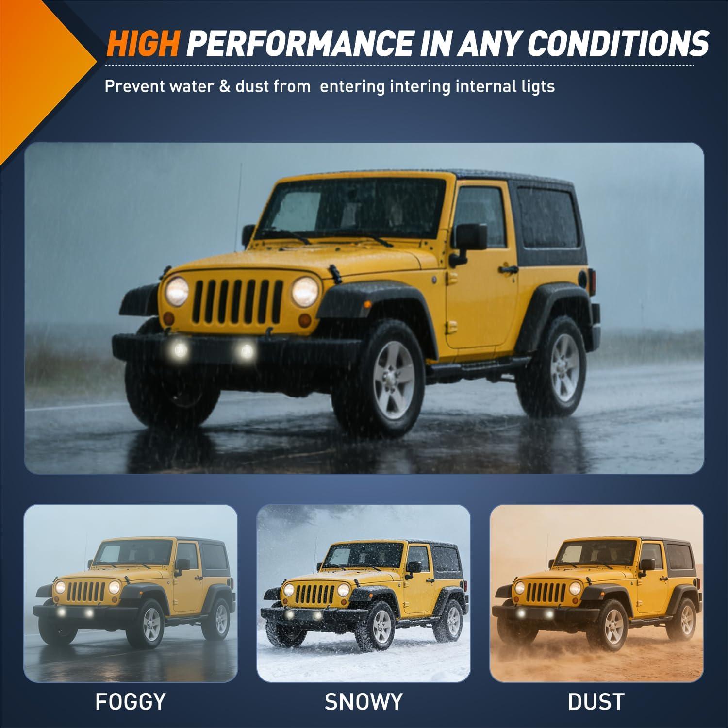 image:imageNilight Bumper Fog Light Compatible with 2005 2006 2007 2008 2009 2010 Dodge Dakota Durango Jeep Commander Grand Cherokee Raider Chrysler Aspen 300 SRT80709 JeepDodge0610 Chrysler Clear