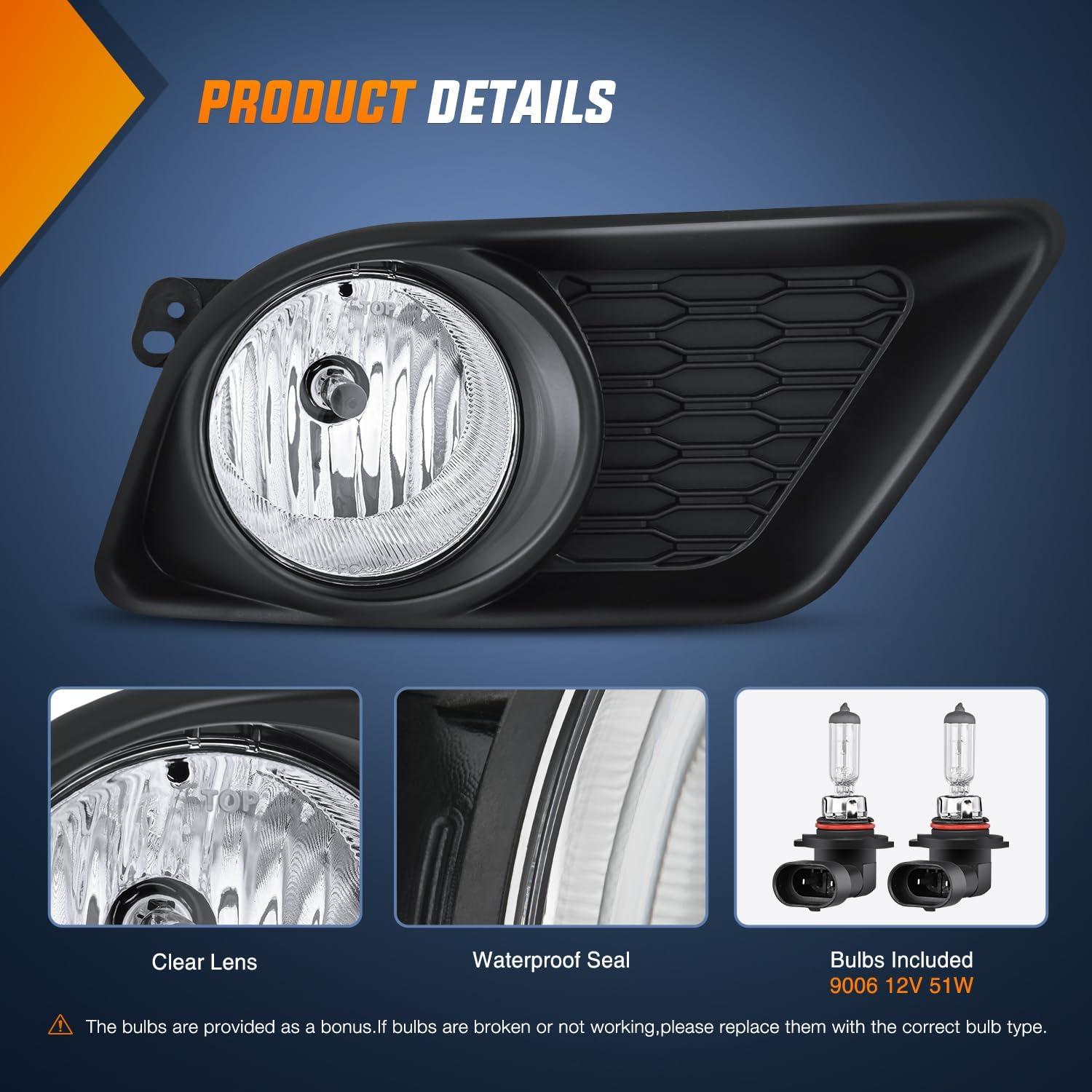 image:imageNilight Bumper Fog Light Compatible with 2005 2006 2007 2008 2009 2010 Dodge Dakota Durango Jeep Commander Grand Cherokee Raider Chrysler Aspen 300 SRT820112014 Dodge Charger
