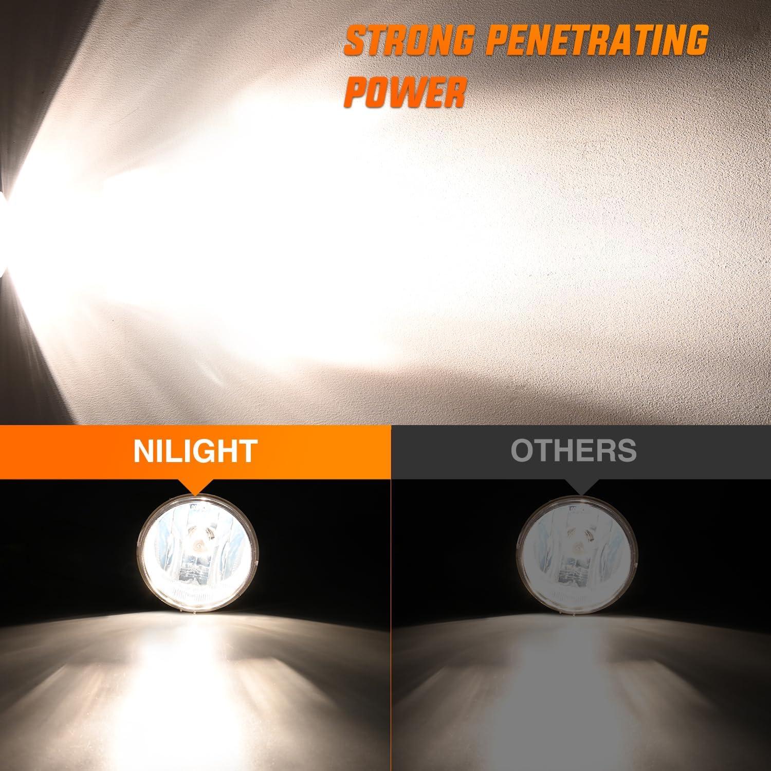 image:imageNilight Bumper Fog Light Compatible with 2005 2006 2007 2008 2009 2010 Dodge Dakota Durango Jeep Commander Grand Cherokee Raider Chrysler Aspen 300 SRT80709 JeepDodge0610 Chrysler Clear