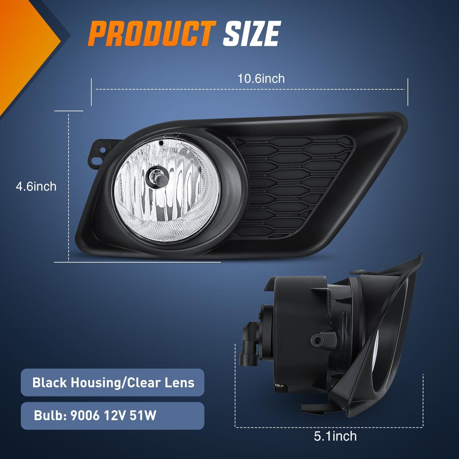 image:imageNilight Bumper Fog Light Compatible with 2005 2006 2007 2008 2009 2010 Dodge Dakota Durango Jeep Commander Grand Cherokee Raider Chrysler Aspen 300 SRT820112014 Dodge Charger